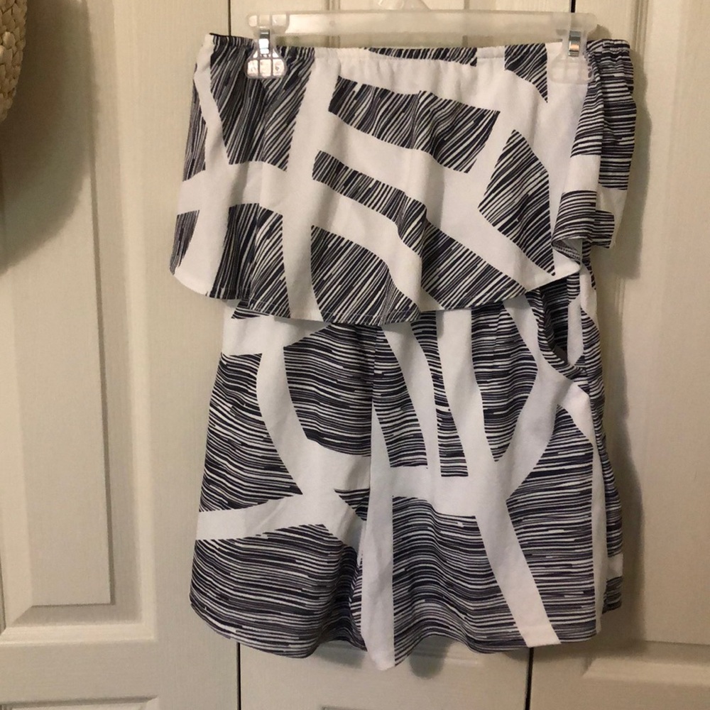 Off-the-shoulder romper